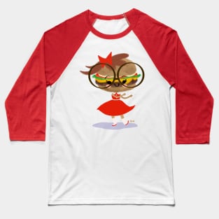 Burger Cutie Time Baseball T-Shirt